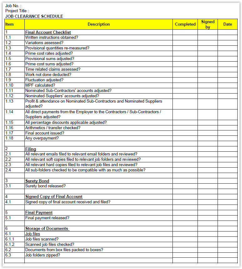job-clearance-schedule